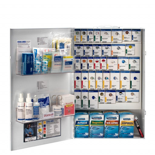 XXL Metal Smart Compliance General Business First Aid Cabinet with Meds 90832